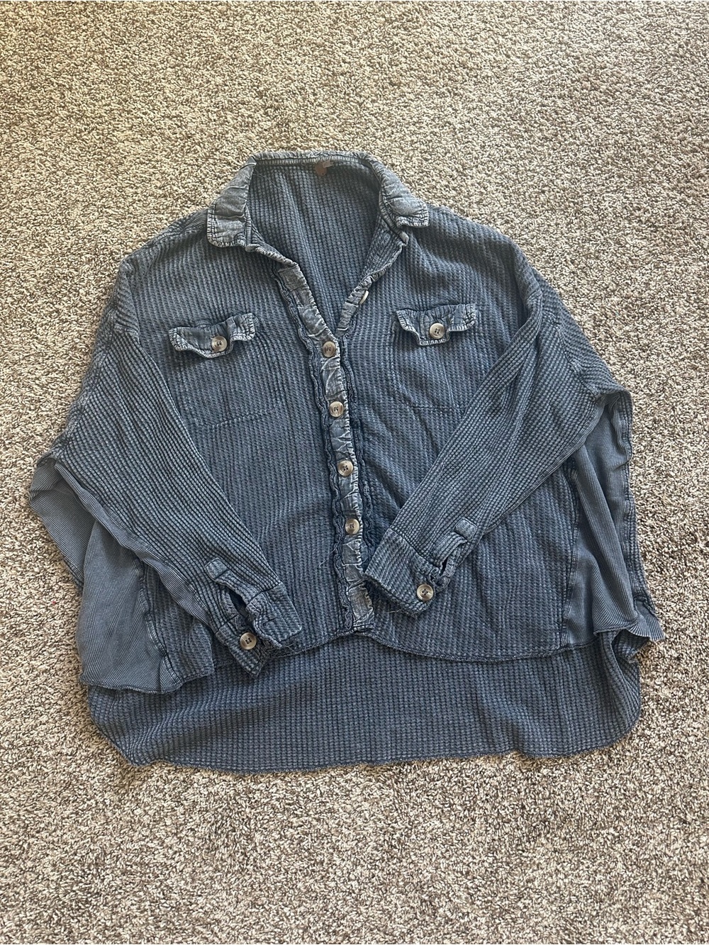 Free People Light Charcoal Scout Jacket